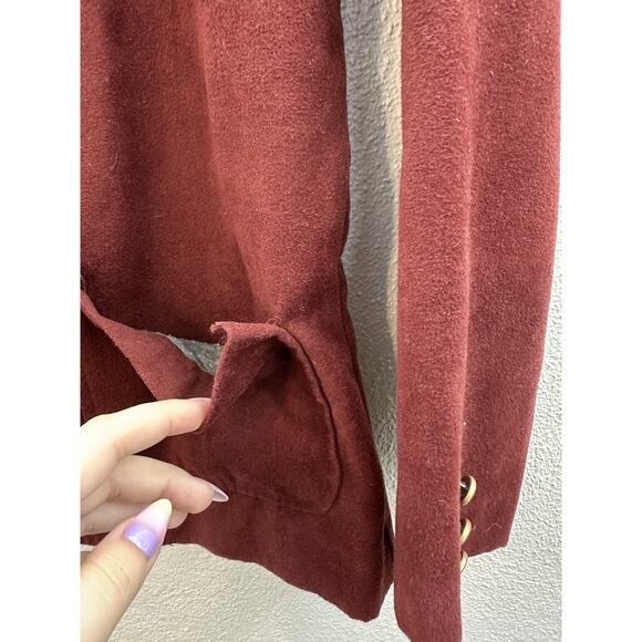 Cadisport Womens Blazer Size 8 Petite Red Double Button Up Vintage - Picture 6 of 11